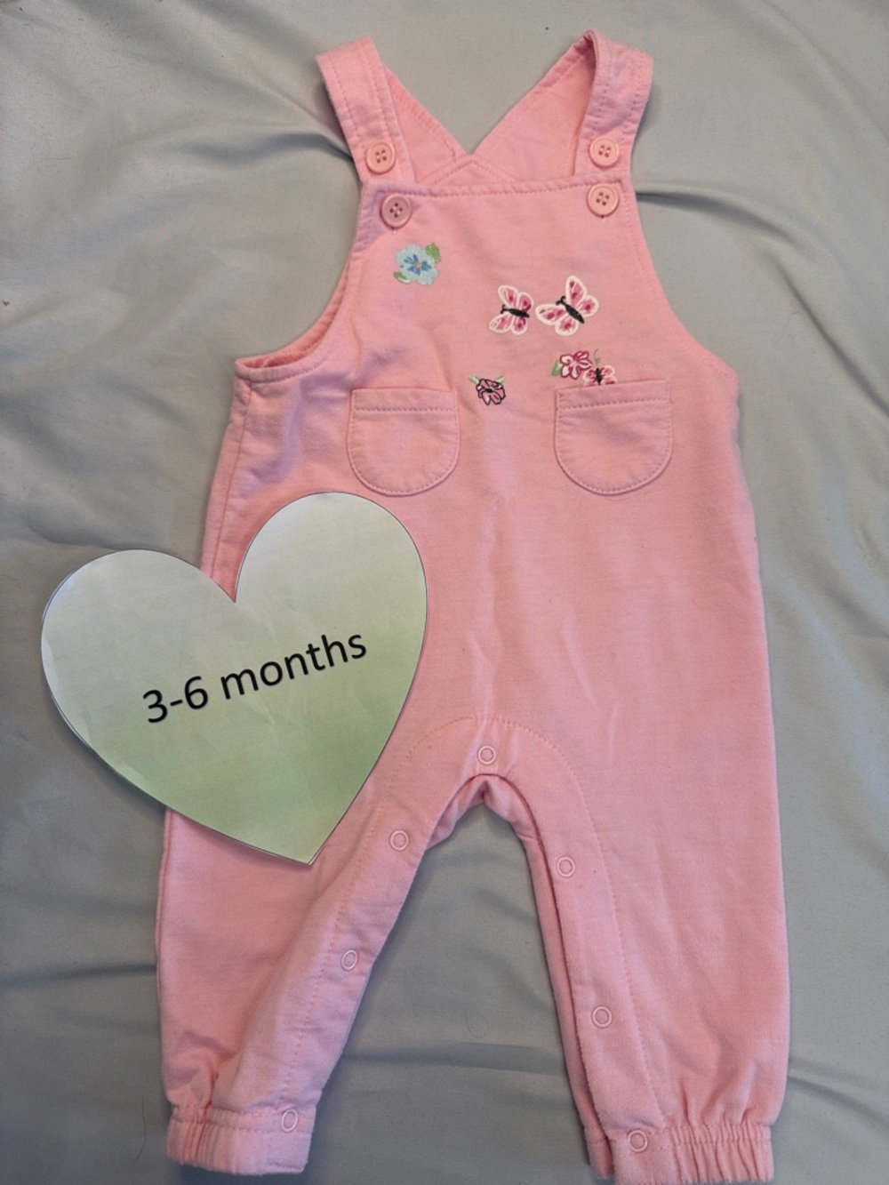 Monkey Bars - Cotton Overalls. Size 3-6 months